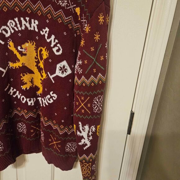 Game of Thrones XLG Sweater I Drink and I Know Things Ugly Christmas  Sweater - Picture 5 of 6